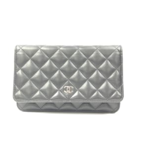 シャネル マトラッセ チェーンウォレット 黒 ラムスキン SV金具 買取実績【買取日：2023年2月24日】