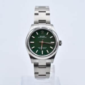 ロレックス オイスターパーペチュアル 277200 SS グリーン文字盤 買取実績【買取日：2023年2月20日】