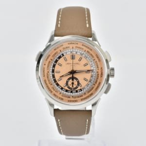 パテック フィリップ コンプリケーション ワールドタイム・クロノグラフ 5935A001 ローズゴールド文字盤 SS/AT 買取実績【買取日：2022年12月6日】