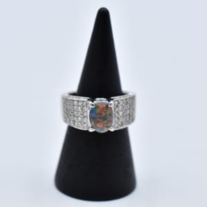 オパール リング Pt900 D0.82ct D0.65ct 買取実績【買取日：2023年3月23日】