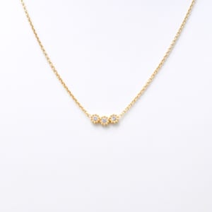 ディオール ミミローズ ダイヤネックレス 3PD K18 買取実績【買取日：2023年4月28日】