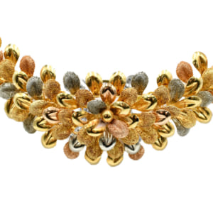 フラワーデザインネックレス K18YG K18WG K18PG 買取実績【買取日：2023年3月5日】