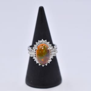オパール リング Pt900 3.5ct 0.66ct 買取実績【買取日：2023年2月15日】