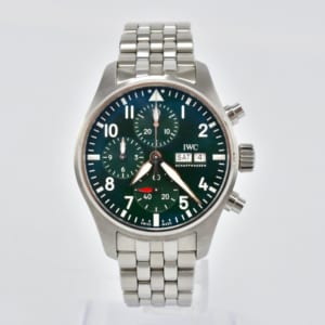IWC パイロット ウォッチ クロノグラフ IW388103 緑文字盤 SS/AT 買取実績