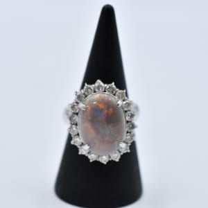 オパール リング Pt900 主4.38ct D1.04ct 買取実績【買取日：2023年3月6日】
