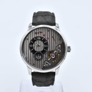 グラスヒュッテ・オリジナル パノ インバース シルバー文字盤 SS×レザー/手巻き 買取実績