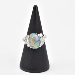 ブラックオパール リング Pt900 D0.92ct 2.75ct 買取実績【買取日：2023年4月16日】