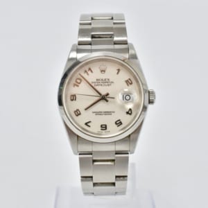 ロレックス デイトジャスト 16200 SS 白ホリコン文字盤 買取実績【買取日：2023年1月17日】