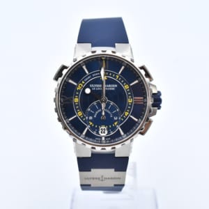 ユリス ナルダン マリーン レガッタ クロノグラフ 青文字盤 SS/AT 買取実績【買取日：2023年3月26日】