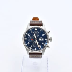 IWC パイロット ウォッチ クロノグラフ プティプランス IW377714 青文字盤 革ベルト/AT 買取実績