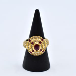 ルビー ダイヤリング K18 R0.30 D0.57 買取実績【買取日：2023年5月13日】