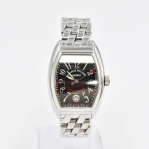 フランク ミュラー コンキスタドール 8005SC 黒文字盤 SS×レザー