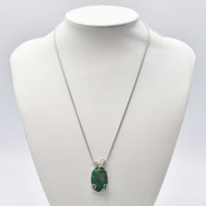 ブラックオパール ネックレス K18WG 13.05ct D0.33ct 買取実績【買取日：2023年2月14日】