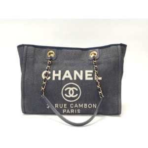 シャネル ドーヴィル チェーントート デニム ネイビー GD金具 買取実績【買取日：2023年1月30日】