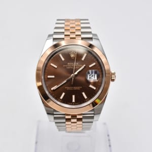 ロレックス デイトジャスト 126301 チョコ文字盤 買取実績【買取日：2023年3月6日】