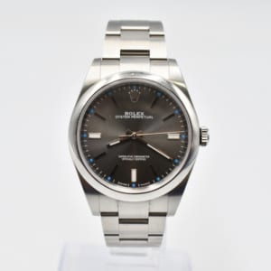 ロレックス オイスターパーペチュアル 114300 SS ダークロジウム文字盤 買取実績【買取日：2023年3月11日】