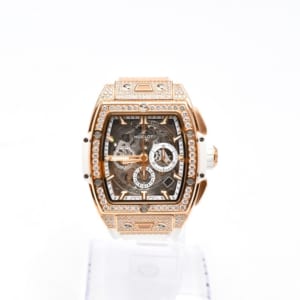 ウブロ スピリット オブ ビッグバン 642.OE.2010.RW.1604 スケルトン文字盤 PG×ラバー/AT 買取実績【買取日：2023年3月13日】