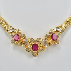 ルビー ダイヤネックレス K18 R2.87 D2.35 買取実績【買取日：2023年4月4日】