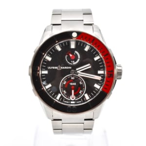 ユリス ナルダン ダイバー ヨシダスペシャルモデル 赤黒ベゼル 黒文字盤 TI/AT 買取実績【買取日：2022年3月31日】