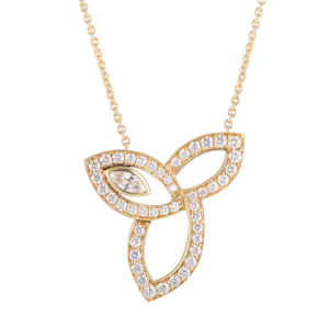 ハリー・ウィンストン リリークラスター ネックレス YG 買取実績【買取日：2020年12月26日】