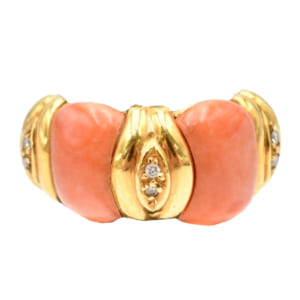 K18 リング ピンク石 0.05ct 買取実績【買取日：2023年2月13日】