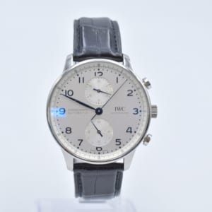 IWC ポルトギーゼ クロノグラフ IW371605 シルバー文字盤 SS×革/AT 買取実績