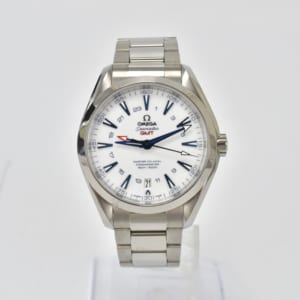 オメガ シーマスター アクアテラ GMT グッドプラネット 231.90.43.22.04.001 白文字盤 TI/AT 買取実績
