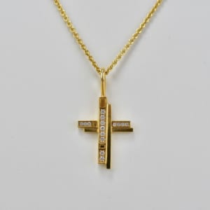 ハリー・ウィンストン トラフィッククロスダイヤモンドネックレス K18YG 買取実績【買取日：2023年1月12日】