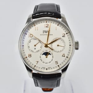IWC ポルトギーゼ パーペチュアルカレンダー IW344203 シルバー文字盤 SS×革/AT 買取実績