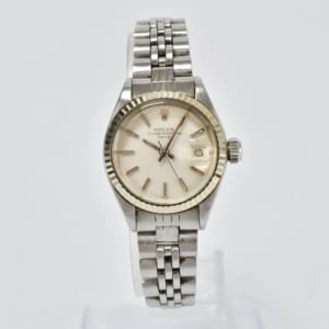 ロレックス オイスターパーペチュアル レディ 6917 SS AT シルバー文字盤