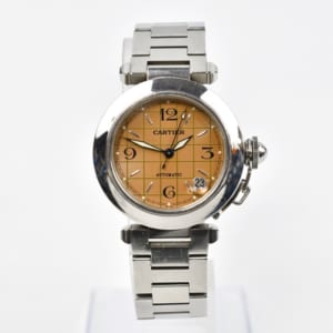 カルティエ パシャ C W31024M7 オレンジ文字盤 SS/AT 買取実績