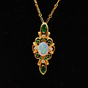 緑石 オパール ネックレス K18 買取実績【買取日：2022年2月22日】
