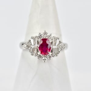 ルビー ダイヤリング Pt900 R0.71ct D0.56ct 買取実績【買取日：2023年5月8日】