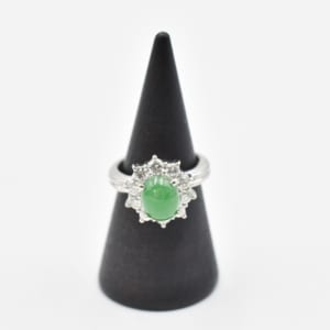 翡翠 リング Pt900 翡翠 メレD0.68ct 買取実績