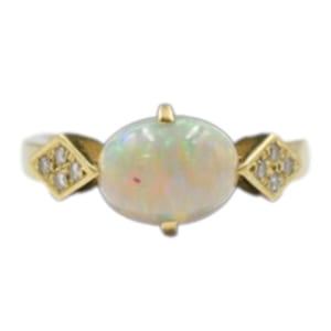 オパールリング K18 1.786ct D0.09ct 買取実績【買取日：2023年2月22日】