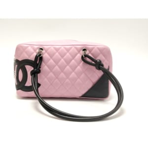 シャネル カンボン ハンドバッグ ピンク ラムスキン SV金具 買取実績【買取日：2022年12月18日】
