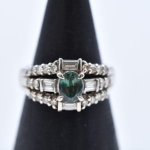 色石 ダイヤリング Pt900 0.588ct D0.65ct 買取実績【買取日：2023年1月23日】