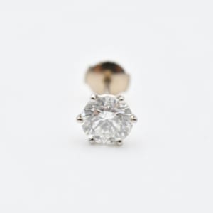 ダイヤピアス K18WG 1.103ct