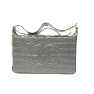 シャネル チョコバー ワンショルダー 黒 ラムスキン GD金具 買取実績【買取日：2023年2月25日】