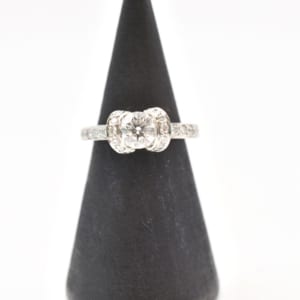 ティファニー リボン ダイヤリング Pt950 0.54ct #5 買取実績【買取日：2022年5月22日】