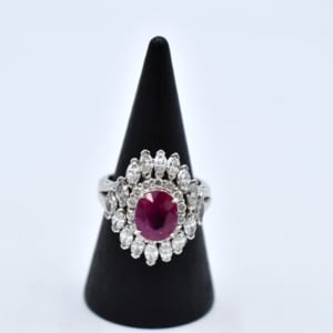 ルビー リング Pt900 R2.33 メレD1.70ct 買取実績【買取日：2023年5月16日】