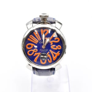 ガガミラノ マヌアーレ 青文字盤 SS×革 買取実績【買取日：2023年7月27日】