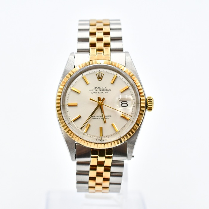 ロレックス デイトジャスト 1601 白文字盤 買取実績【買取日：2023年1  