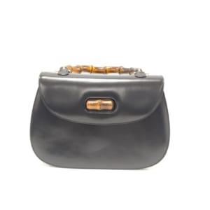 グッチ バンブー 2WAY ハンドバッグ 黒 レザー 買取実績