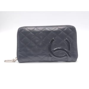 シャネル カンボン 長財布 黒 ピンク ラムスキン SV金具 買取実績【買取日：2023年4月16日】