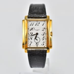 パテック フィリップ ゴンドーロ 5024J ホワイト文字盤 YG×革/AT 買取実績【買取日：2023年6月16日】