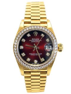 デイトジャスト 278288RBR YG レッドオンブレ文字盤