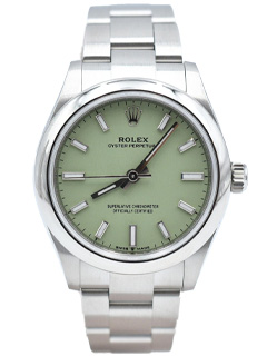 オイスター パーペチュアル 276200 SS ピスタチオ文字盤
