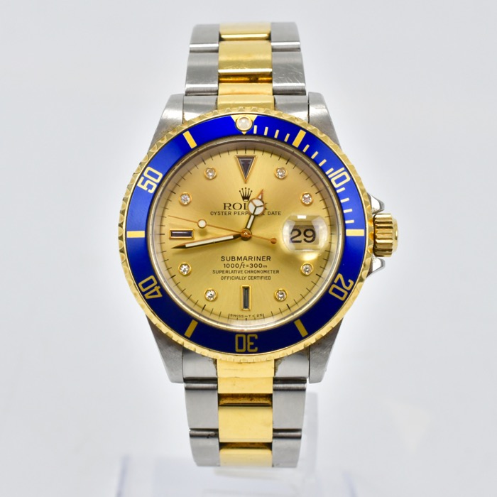 ロレックスサブマリーナー 16613SG SS×YG シャンパン文字盤