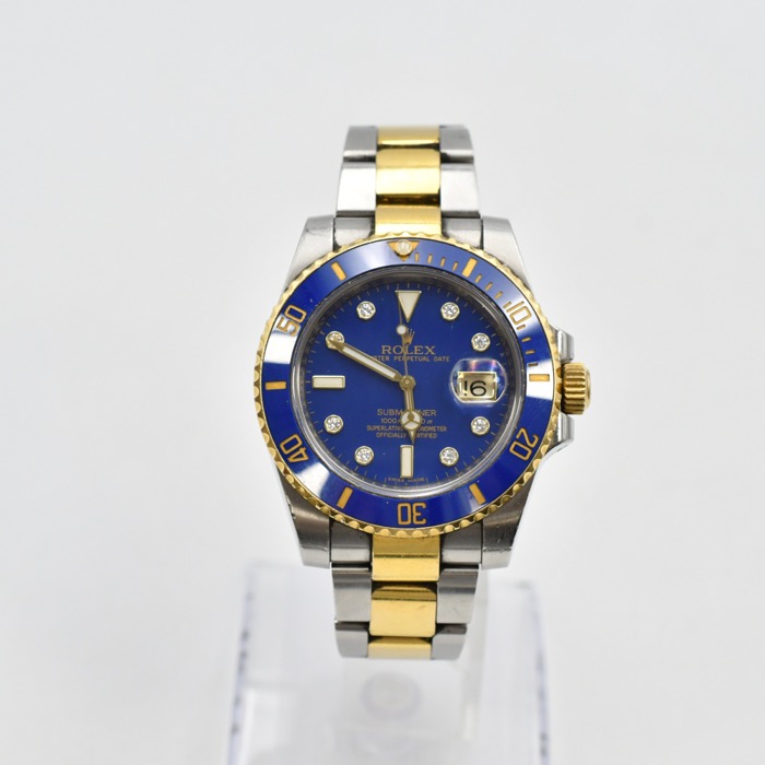 ロレックスサブマリーナー 116613GLN SS×YG ブラック文字盤 ダイヤインデックス